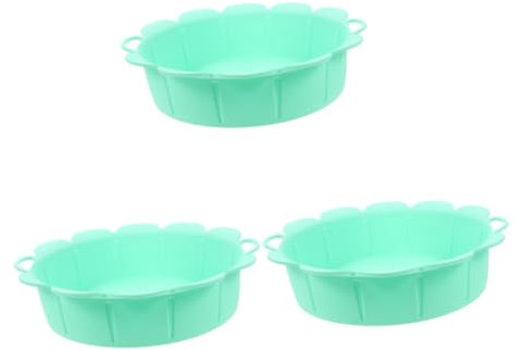 Amosfun 3pcs Air Fryer Accessory Kit Reusable Mat Washable Basket Replaceable Pot for Easy Cooking
