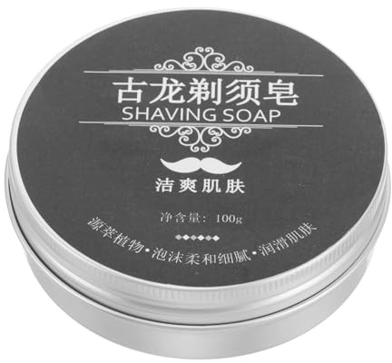 TEHAUX Sapone da Barba in Panetto 100g Schiuma Ricca e Delicata Balsamo Nutriente per Baffi Crema da Barba da Viaggio per Uomo e Donna per Pelli Sensibili e Rasatura senza Irritazioni