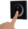 Pannello a sfioramento a colori singolo Dimmer Interruttore a parete Controller LED Striscia luminosa DC 12V-24V Nero(Nero)