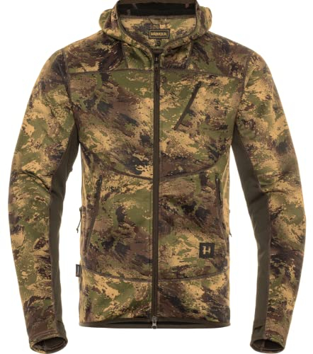 Härkila | Deer Stalker camo fleece hoodie | Professionelle Jagd Kleidung & Jagd Zubehör für Herren & Damen | Skandinavische Qualität Made to Last | AXIS MSP®Forest, XL
