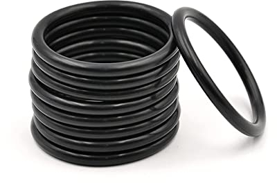 Rondella di tenuta O-ring in gomma nitrile-butadiene NBR,CS 2mm,OD 10mm 100Pcs