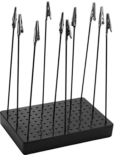 Barabesty 9 x 14 Löcher Malständer Basis mit 10 Metallclips, Modellierwerkzeug-Set, Spielzeug, Hobby-Zubehör
