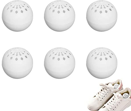 Boules Désodorisantes pour Chaussures, Boules Désodorisantes Parfumées Au Thé Vert pour Baskets, Boules D'odeur, Odeur Soli, Pack D'aromathérapie pour Baskets, Voitures, Casiers, Armoires, 6