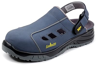 EuroRoutier Fresh Avio, Zuecos Zapatos de Seguridad de Cuero Certificados CE EN ISO SB+A+E+FO+SRC (Numeric_43)