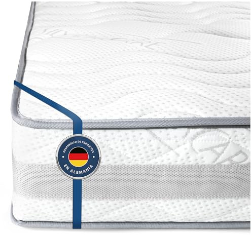 BMM Colchón 90x190 cm Comfort 23, con firmeza H4 Extra Firme, colchón de Espuma fría de 7 Zonas ortopédicas, Altura de 23 cm.