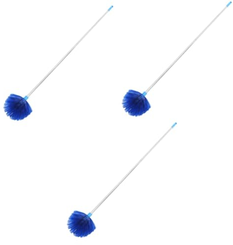 iplusmile 3 Piezas De Telaraña Escoba Cepillo para Polvo Plumero De Mango Largo Ventilador De Techo Plumero Hogar Web Telaraña con Poste De