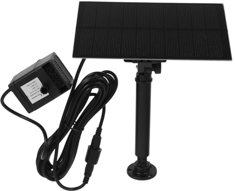 Milisten Fontäne Brunnen Wasserpumpe Brunnen Garten Springbrunnenpumpe Mit Panel Solar Außenbrunnen Solarbetriebener Springbrunnen Pp Schwarzer Solar Vogelbadbrunnen