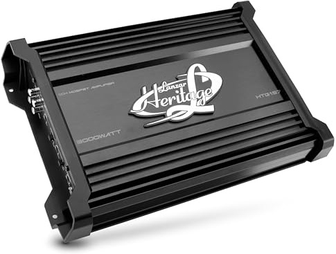 Lanzar Amplificador Mosfet monobloque Estable de 3000 vatios y 2 ohmios, Amplificador de Audio para automóvil de Alta Potencia con Red Cruzada electrónica, Circuito de Aumento de Graves, Controles de