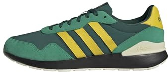 Adidas Hombre Run 60s 4.0 Shoes, Collegiate Green/Yellow/Court Green, 43 1/3 EU