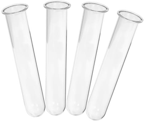 CLISPEED 4stücke Vermehrungsröhren Aus Glas Für Pflanzen Hydroponische Pflanzen Teströhren Für Terrarien Dekorative Vasen Für Blumen Einfache Reinigung Und Hohe Transparenz