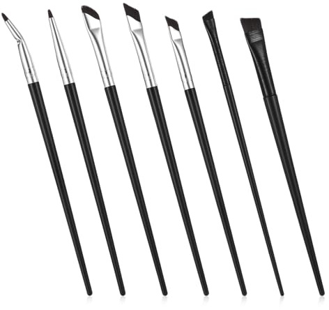 7Pcs Angled Eyeliner Brush Ultra Thin Eyeliner Brushes Eyebrow Concealer Brush Eye Brow Brushes Eyebrow Angled Brushs for Women