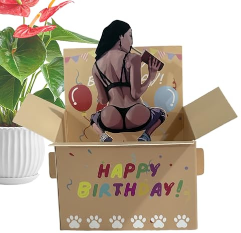 Tarjeta De Cumpleaños 3D Divertida | Tarjeta Pop-Up De Cumpleaños Para Familia Y Amigos | Saludo Para Niño Niña Hijo Papá Mamá Esposo Esposa Hermana Amigo Adultos | Divertida