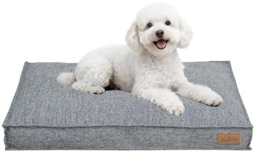 BingoPaw Dog Bed Medium Washable with Removable Cover Dark Grey 75x50x10cm