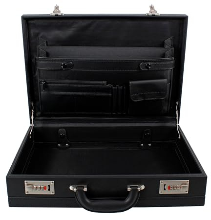 Executive Faux Leather Business Briefcase Attache Travel Case Work Bag AR