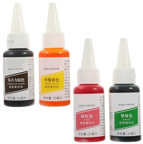 Colorant Alimentaire pour Pâtisserie, Décorations de Gâteaux, Eau et Huile | Mélangeable aux Ingrédients, Nuances Solide, Finition Unique, pour Aliments
