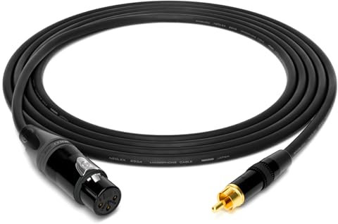 enoaudio Mogami 2534 Quad profesional Cable | Neutrik XLR hembra – RCA | HiFi - 1,0 m