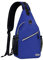MOSISO Brusttasche Sling Bag Sling Rucksack Schulterrucksack,Polyester Multipurpose Crossbody Schultertasche Umhängetasche Sporttasche Reise Wander Daypack für Herren Damen, Royal Blau,Mittel