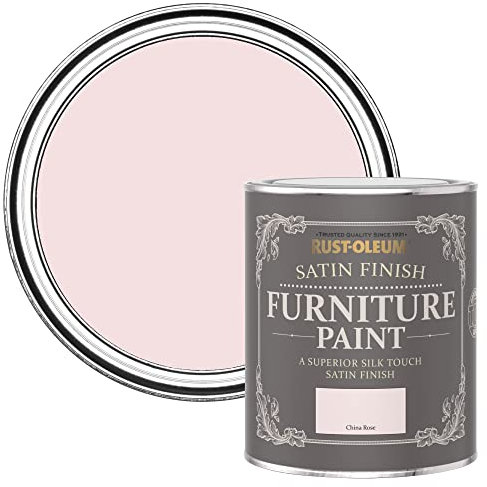 Rust-Oleum Pink Furniture Paint in Satin Finish - China Rose 750ml