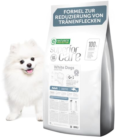 Nature's Protection Superior Care Hundefutter Trocken Getreidefrei für Alle Kleine & Mini-Rassen - Hypoallergenes Hundefutter mit Weißfisch, Trockenfutter für Erwachsene Hunde, 10kg