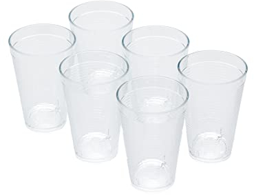 Omada Design 6 Bicchieri Cocktail/Bevande da 400 ml, Impilabili, Infrangibili, in Plastica per uso Esterno, Linea Samba