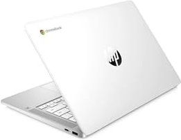 HP Chromebook 14a-na0008sl, Intel Celeron N4120, 4GB RAM LPDDR4, eMMC da 64GB, Display da 14 FHD, IPS, Antiriflesso, Scheda grafica Intel UHD 600, Wi-Fi, ChromeOS, Webcam HD, Bianco