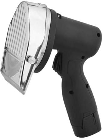 Beachtiful Couteau électrique Shawarma, Couteau à Kebab Turc 80 W, Coupe-gyro Commercial en Acier Inoxydable, Trancheuse à Viande Doner Kebab avec 2 Lames, épaisseur Réglable de 0 à 8 mm (2 Piles)