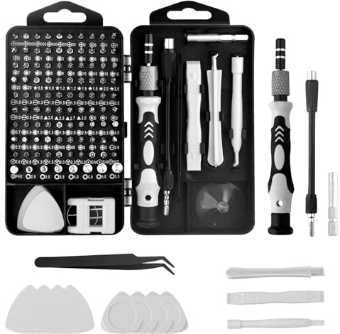 Feinmechaniker Schraubendreher Set, 115 in 1 Präzisions Werkzeug Kit Mini Schraubenzieher Set Handy Reparatur Werkzeug Set für Handy PC Computer iPhone Laptop Tablet PS5 Xbox Uhren Spielzeug Kamera