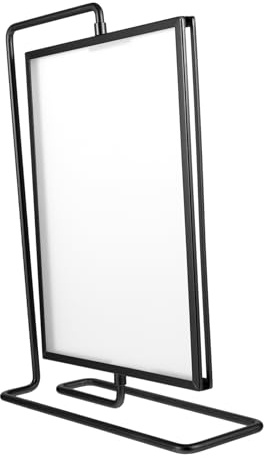 Ipetboom Rotating Double-sided Photo Frame 8 Inch Metal and Acrylic 360 Degree Rotatable Picture Frame with Sturdy Non-crack Design for Tabletop Home Decoration
