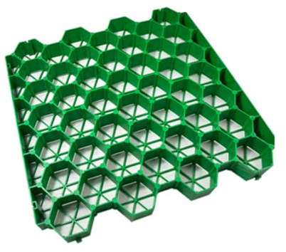 Rejillas de grava resistentes para calzadas y césped. Alfombrillas resistentes para aceras al aire libre, jardines y estacionamientos (20 piezas de 7 cm)