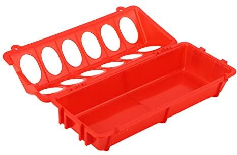 para la Parte Superior del volteo, para la Bandeja de alimentación multipropósito de Aves de Corral, 12 Hoyos engrosados ​​pequeños, para Paloma de pájaros de Patito de Pollo
