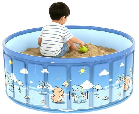 Fold Up Pool - Folding Pool Outdoor Water Play Center with DrainPipe