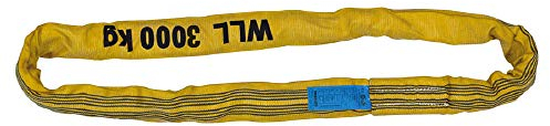 PETEX 47203219 Round Sling Working Load (WLL) = 3 t Yellow, 2 m