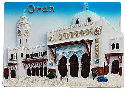 Oran Algeriet 3D kylskåpsmagnet souvenir present, hem och kök dekoration magentiskt klistermärke oran algeriet kylskåpsmagnet samling