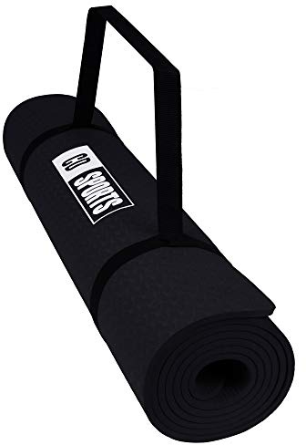 Calma Dragon Esterilla Yoga Fitness Gimnasia, Colchoneta de Yoga 89828 Antideslizante Estera para Pilates con Material ecológico TPE Mat diseñado para Entretenimiento y Entrenamiento físico (Negro)