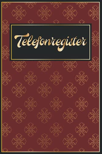 Geburtstagskalender Klein: Telefonbuch Senioren Telefon Und Adressbuch || Telefonverzeichnis Mit Register Klein A5 - Golden Rot für Mädchen || Große Schrift || Geschenk Für Frauen 70 Jahre