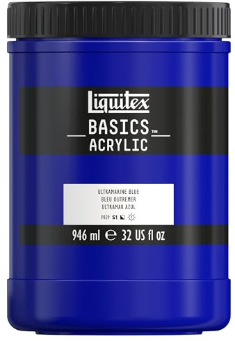 LIQUITEX Basics Acrylic Paint, Ultramarine Blue, 946 ml Pot