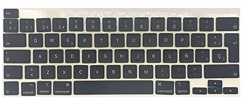 OLVINS Repuesto de teclas España SP, para MacBook Pro Retina 13 16 A2141 A2289 A2251 2019 2020 Año EMC 3348 EMC3349 3456