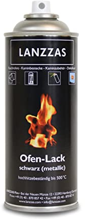 LANZZAS Spray de horno – Color: negro | pintura para horno resistente al calor de Senotherm – 400 ml en aerosol