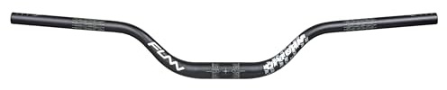 Funn Upturn Högt Mountainbike-styre med styrfäste 31,8mm och bredd 785mm, hållbart och lättviktslegerat upphöjt styre för MTB och BMX, 75mm höjning av MTB-styre (Svart)