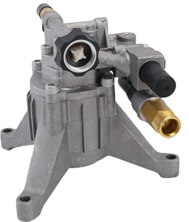 Hyuduo 3400 Psi 2.5 GPM 3/4 Bomba de Lavadora de Presión de Entrada 7/8 de Sellado Dual de Alto Rendimiento Vertical PRE Lubricado para Lavadoras de Gas con 5 Boquillas y