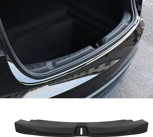 JANSION Rear Bumper Protector for 2024-2025 Tesla Model 3 Highland Boot Sill Protector Cover TPE Rear Bumper Protector Model 3 Highland Interior Accessories - Black