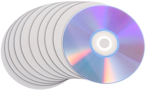 FOYTOKI Discos DVD Grabables para Grabar Música 10 de Alta Capacidad Plástico Duradero y Copias de Seguridad en Conferencias Telefónicas