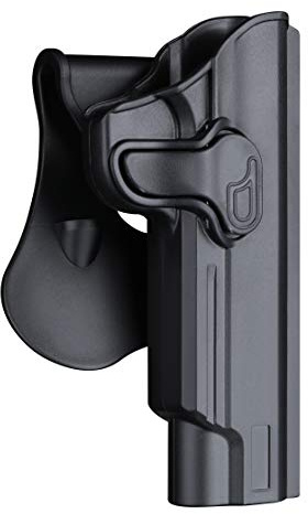 1911 Full Size Holster 5 inch, OWB Holsters for Colt 1911 / Elite Force 1911 / Kimber 1911 / Rock Island Armory 1911 / Springfield 1911 - Index Finger Released | Adjustable Cant | Autolock -Right Hand