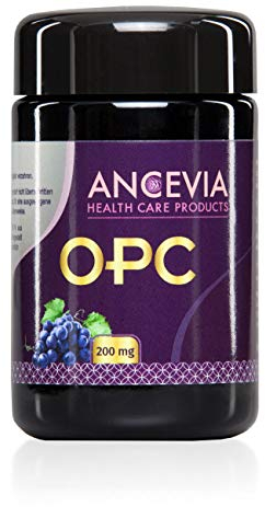 ANCEVIA OPC Traubenkernextrakt - 60 Kapseln OPC im Glas - Laborgeprüftes OPC aus französischen Trauben - 200 mg reines OPC je Kapsel (HPLC)