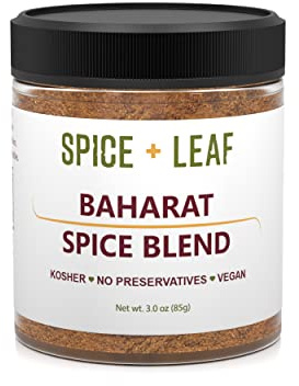 Premium Baharat Spice + Leaf Spice Blend - Kosher, Vegan, No Preservatives, Vegetarian, Dairy Free and Salt Free