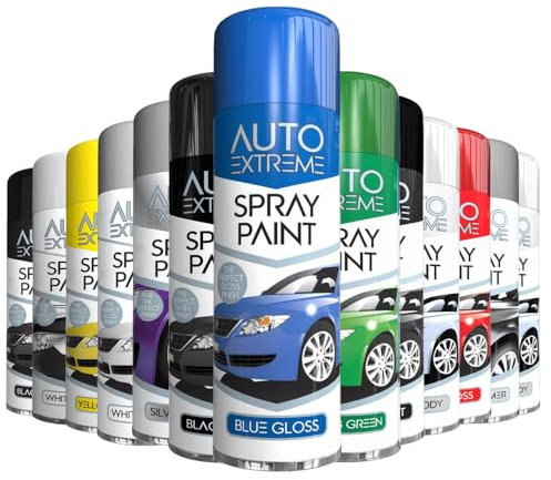 AlezyB - 1 x Auto Extreme Blue Gloss Spray Paint 250ml Professional Quality, Perfect Finish Multipurpose Aerosol for Cars, Bikes,Vans, Metal, Wood