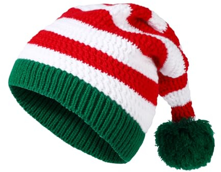 TAGVO Cappello di Babbo Natale, Cappelli di Natale Unisex per Adulti e Bambini, Accessori per Festa di Natale Costume Cosplay Capelli