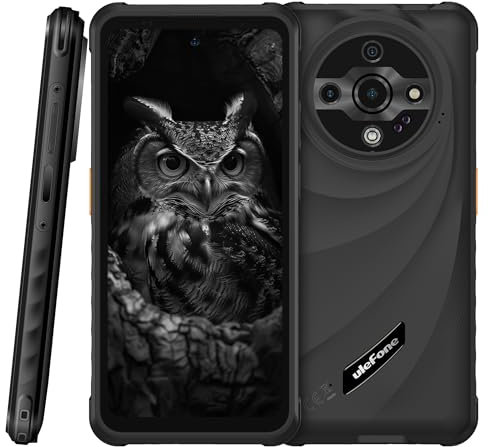 Ulefone Armor X31 Pro 5G Smartphone Incassable, Caméra 64MP+25MP (Vision Nocturne et Lampe Torche Antireflet), 5G 16GB+256GB, 6,56 HD+ 120Hz, Android 14 IP68 Téléphone Étanche, GPS NFC Noir