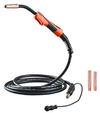 VEVOR Pistola de Soldadura MIG de 250 A con Cable, Compatible con Soldadores LincoIn Power MlG 200, 215, 216, 255 y Wire-Matic 255, para Alambres de Soldadura, Robusto y Engrosado, 430 x 12 x 45 mm