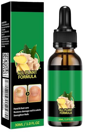Tratamiento Uñas Jengibre, Tratamientos Hon-gos Uñas 60ML Para Uña 7 Días, Tratamientos Hon-gos Cuidados Aceite Suero, Uña Dañadas Que Reparan Sueros Crecimiento Uña Jengibre, Para Hombres Y Mujeres
